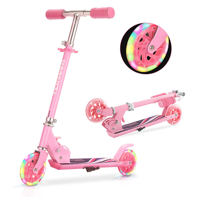 120mm PU Wheels Two Wheel Kick Scooter With Foldable Buckle